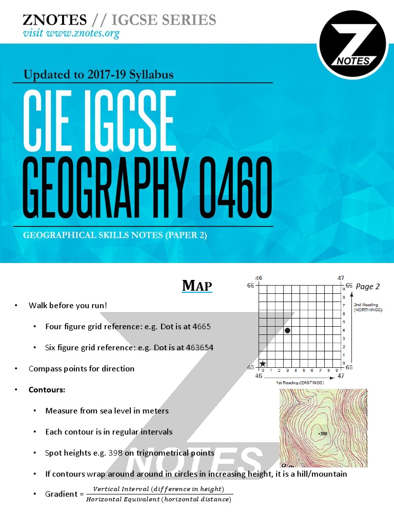 Geography Map Skills PDF PDF Contour Line Infographics