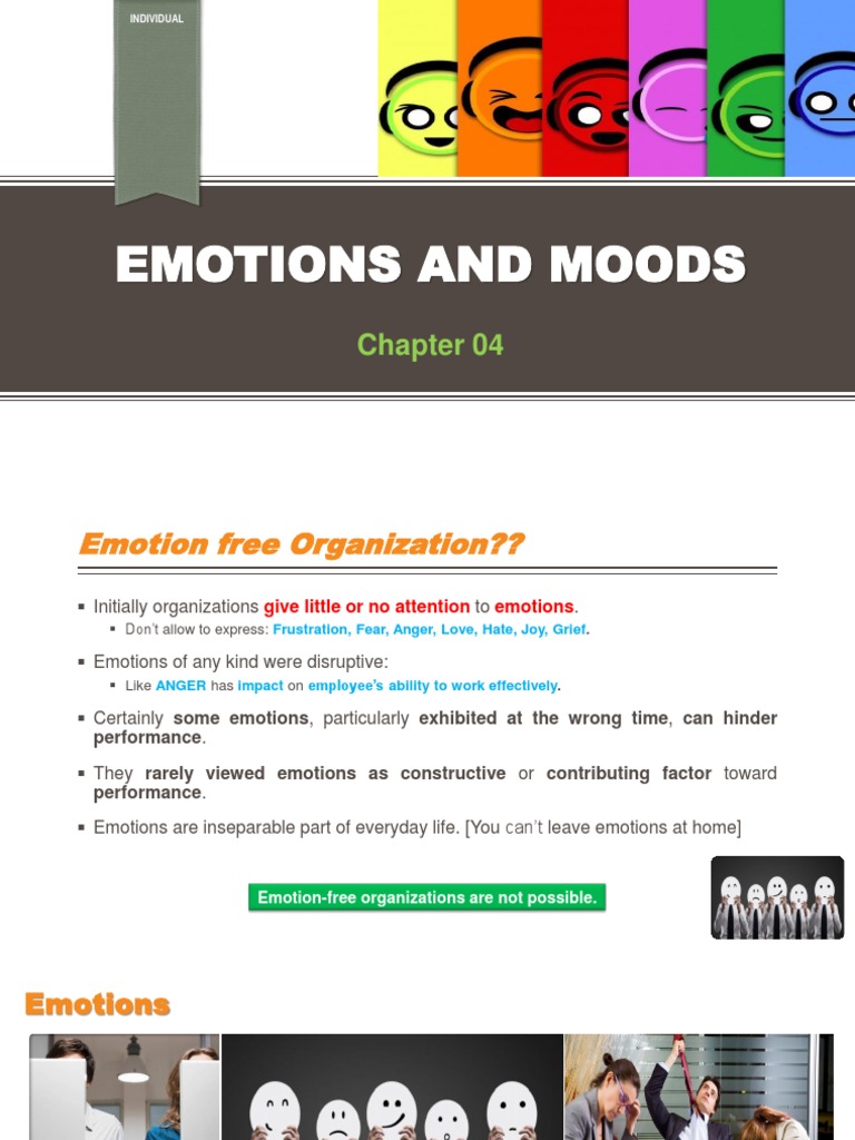 Understanding Emotions and Moods in Organizations | PDF | Mood ...