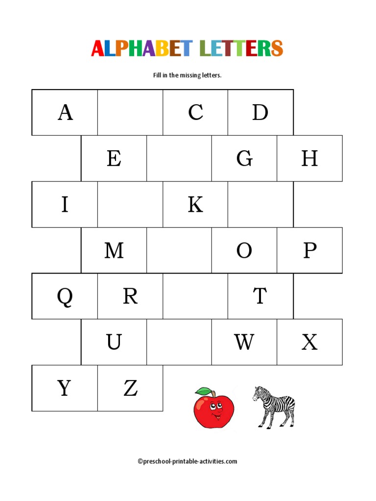 worksheet missing letters pdf pdf
