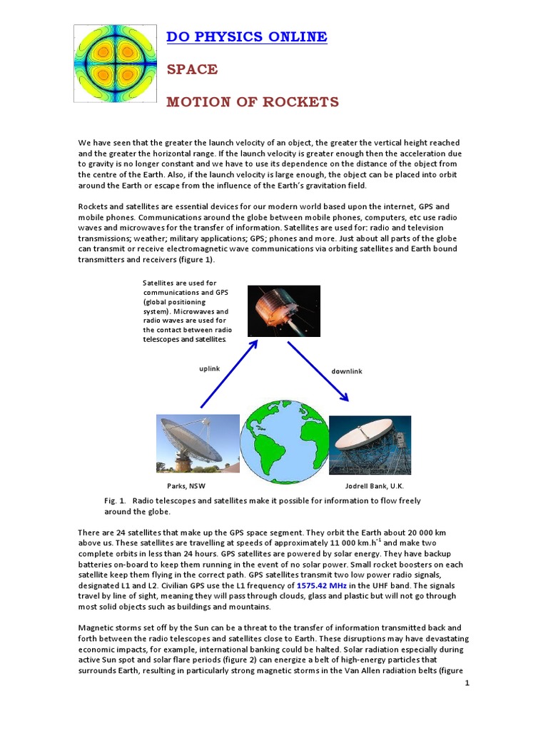 Space Motion of Rockets | PDF | Gravity Assist | Rocket