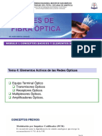 Redes de Fibra Optica Modulo 1 Tema 4 PDF