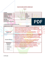 Plan de Adecuación Curricular 2019