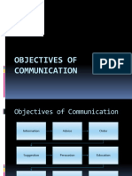 OBJECTIVES OF COMMUNICATION