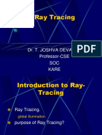 Ray Tracing: Dr. T. Joshva Devadas Professor-CSE SOC Kare