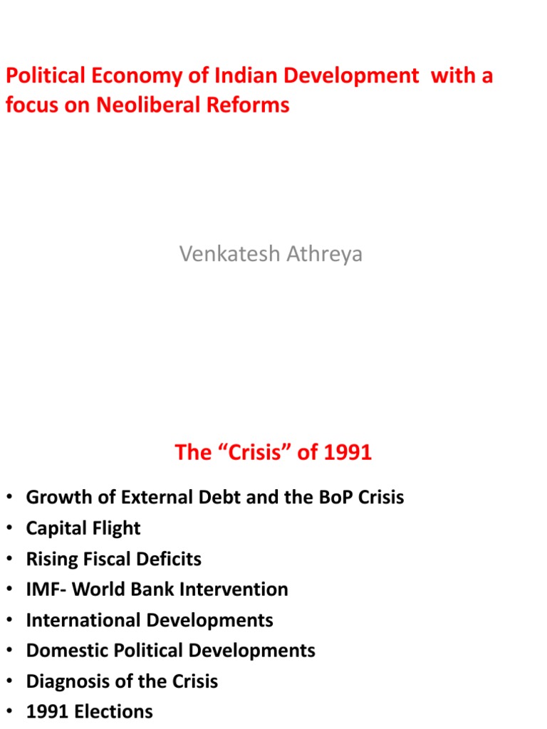 Neoliberal Reforms in Indian Economy | PDF | Workforce | Economic Growth