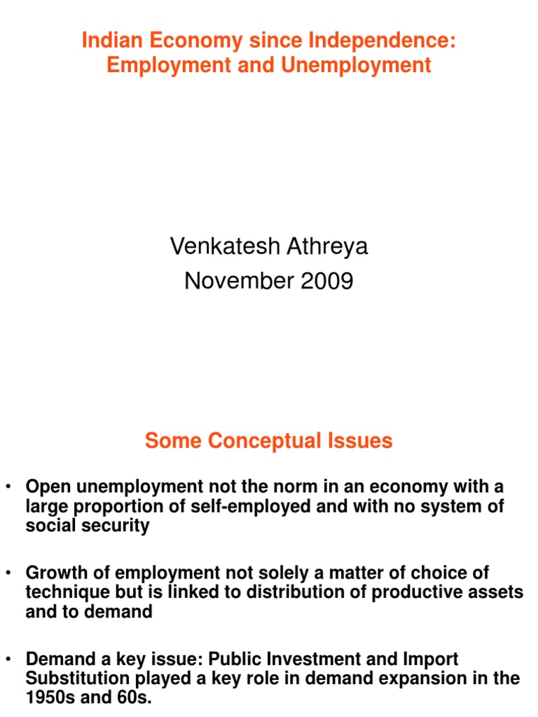 Employment Trends in India's Economy | PDF | Economic Growth | Workforce