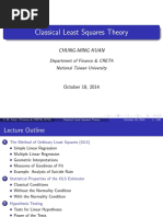 Classical Least Squares Theory - Lecture Notes