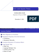 Asymptotic Least Squares Theory - Lecture Notes