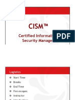 CISM Training Course