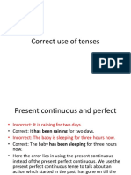 Use Tenses Correctly with Present Continuous and Perfect