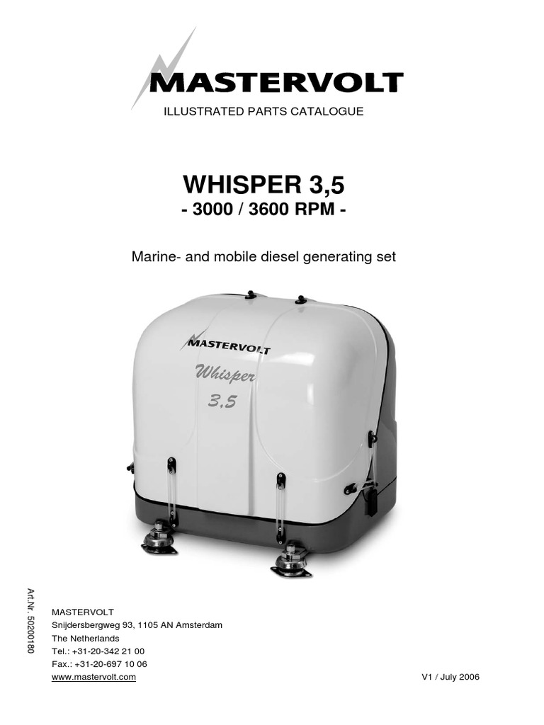 Mastervolt IPC | PDF | Internal Combustion Engine | Engines