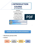 SPSS Introduction Course at PSB, UUM