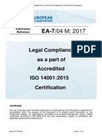 EA-7 - 04 - Legal Compliance As A Part of Accredited ISO 14001 - 2015 Certification