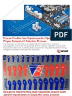 Ensure Trouble-Free Supercapacitor Operation With Proper Component Selection Process