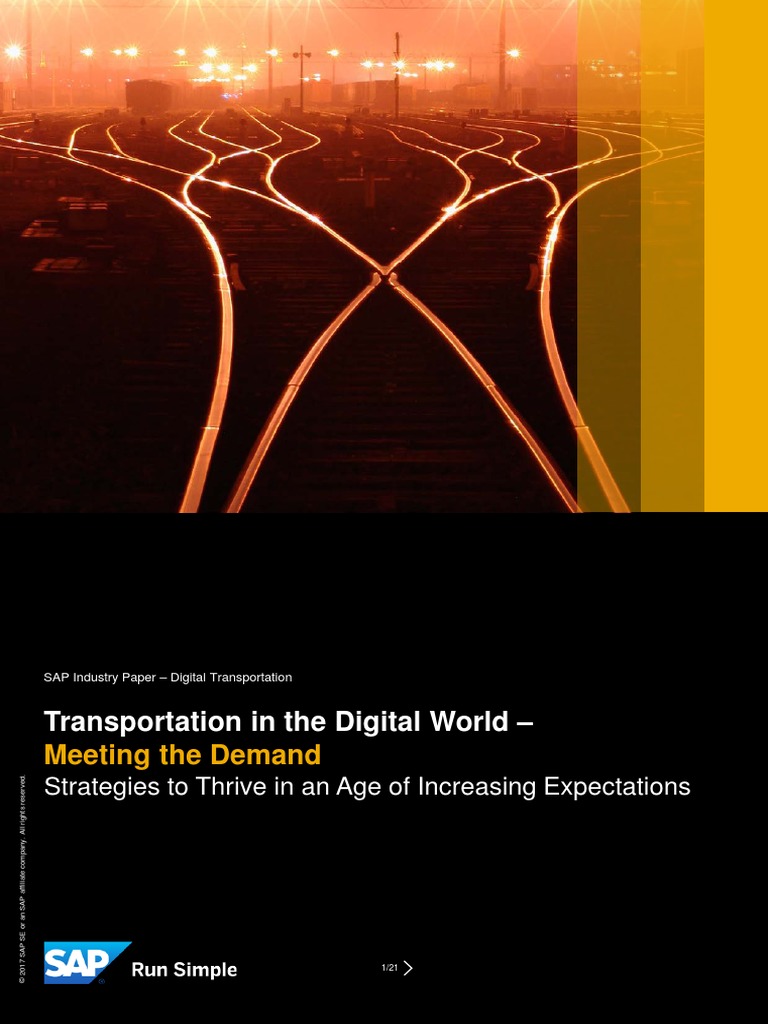 Transp in Digital World | PDF | Sap Se | Logistics