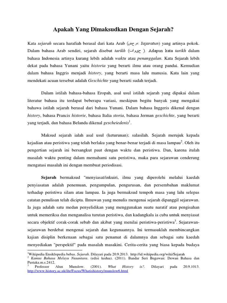 Apakah Yang Dimaksudkan Dengan Sejarah PDF  PDF