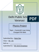 Delhi Public School Varanasi: Physics Project