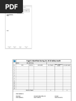 1S, 2S & 6S Audit Checklist