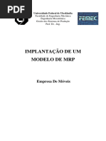 Projeto de Gestão - Implantação de Modelo de MRP