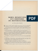 Bloch, Marx, Renouvier Et L'histoire Du Matérialisme PDF