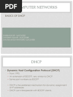 Computer Networks: Basics of DHCP