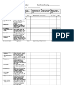 Manufacturing Area 5S Evaluation Checksheet Score