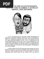 911 Revisionists and Jew Haters