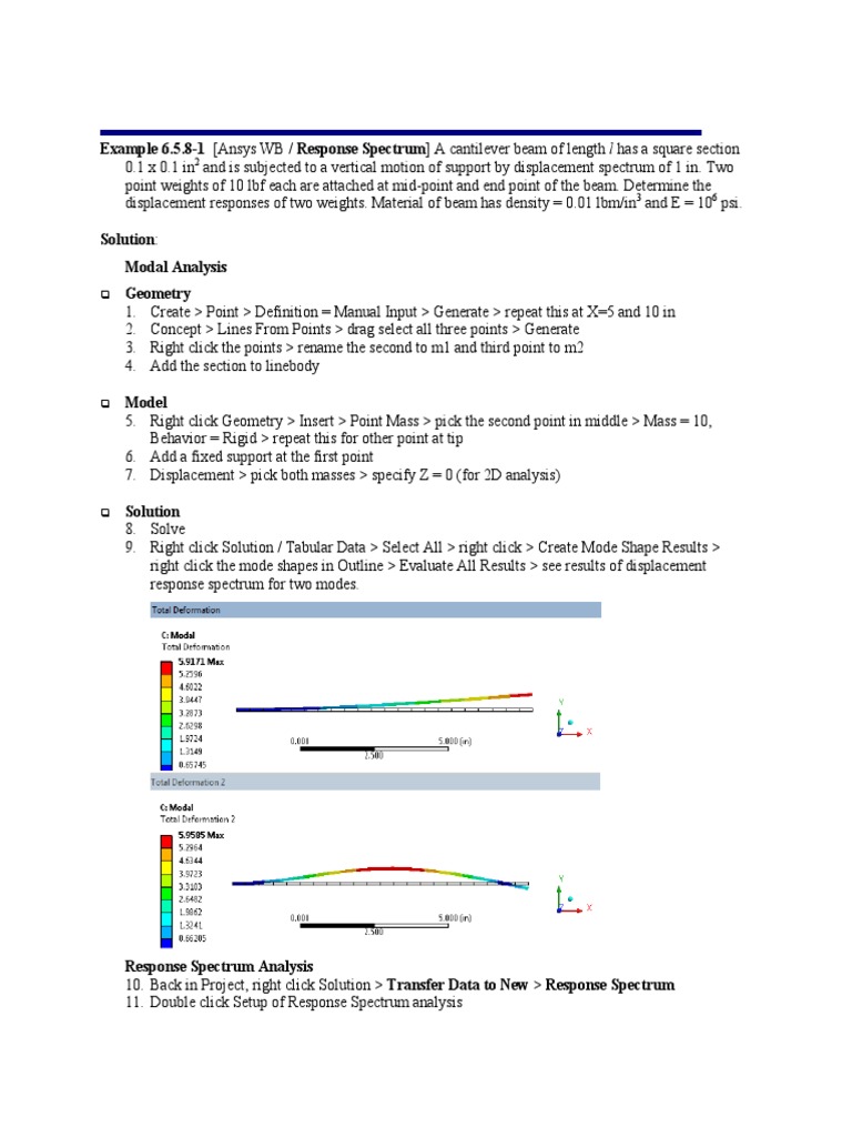RS Spectrum Analysis | PDF | Deformation (Mechanics) | Normal Mode