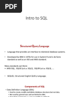 Intro To SQL