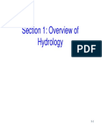 Section 1: Overview of Hydrology