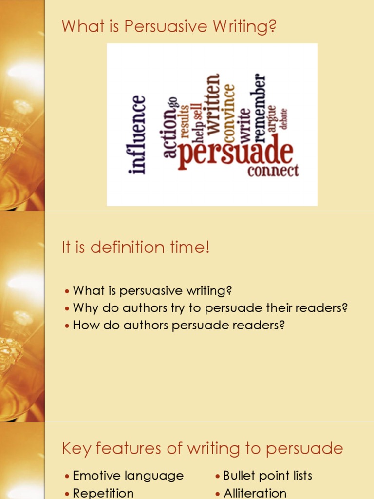 What Is Persuasive Writing | PDF