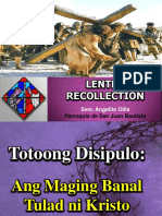 Lenten Recollection