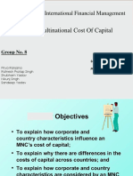 Multinational-Cost of Capital