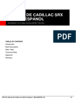 Manual de Cadillac SRX 2004 en Espanol