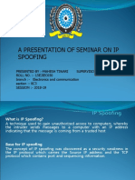 A Presentation of Seminar On Ip Spoofing