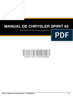 Manual de Chrysler Spirit 92