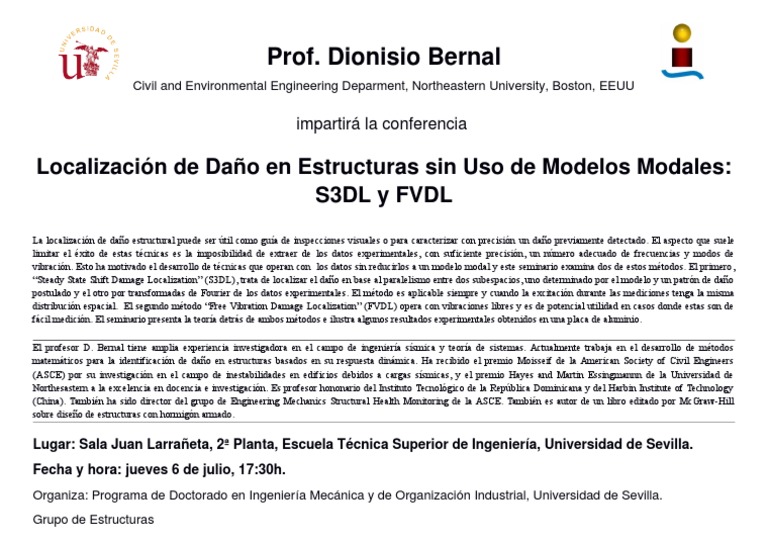 Localización de Daño: S3DL y FVDL | PDF | Ingeniería | Ciencia y Tecnología