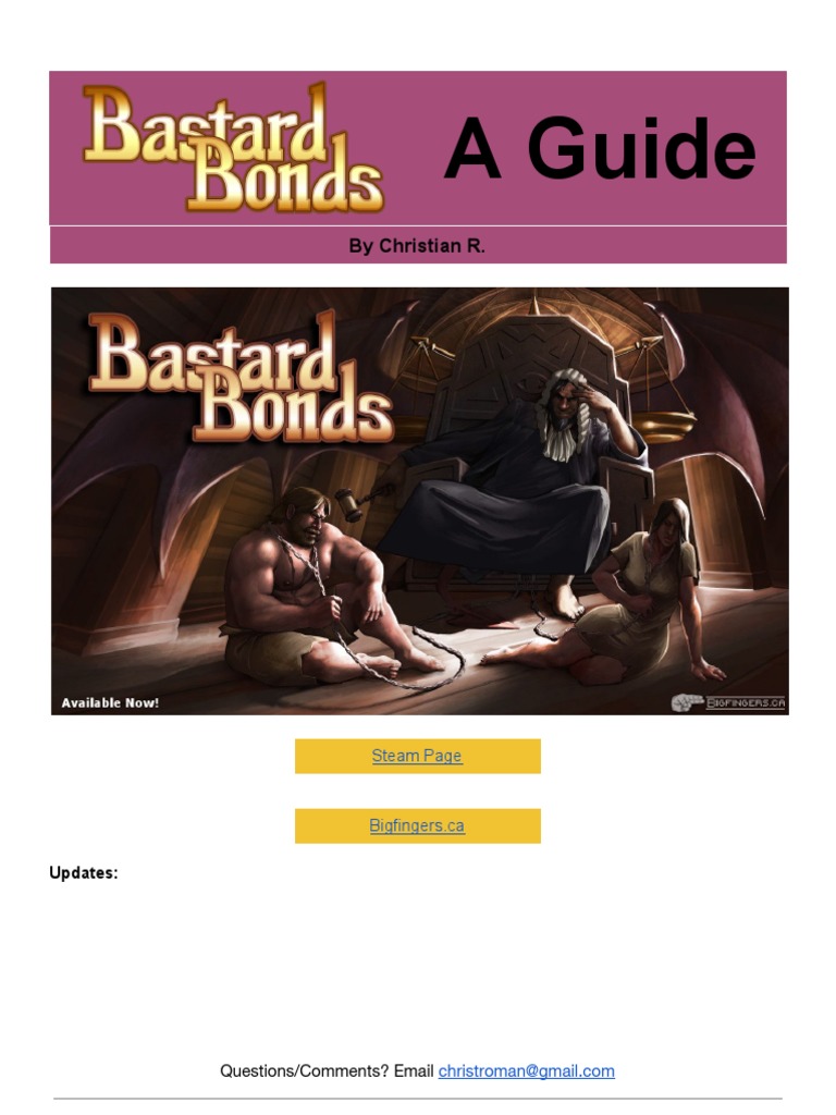 Bastard Bonds Guide PDF PDF Plea