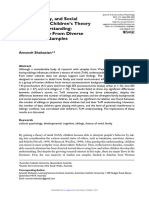 Sibling, Family, and Social Influences On Children's Theory of Mind Understanding: New Evidence From Diverse Intracultural Samples