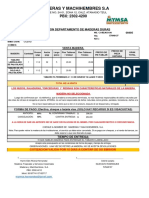 Maderas Y Machihembres S.A: Cotizacion Departamento de Maderas Duras