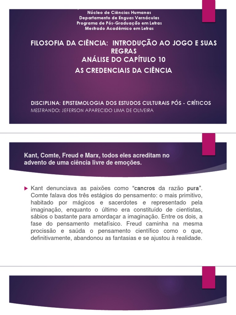 Filosofia da Ciência: Análise Crítica | PDF | Teoria | Science