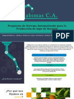 Propuesta Sistema Automatizado de Jugo de Naranja