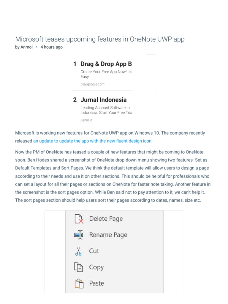 Microsoft Teases Upcoming Features in OneNote UWP App - MSPoweruser ...