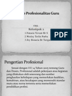 Prinsip Profesionalitas Guru