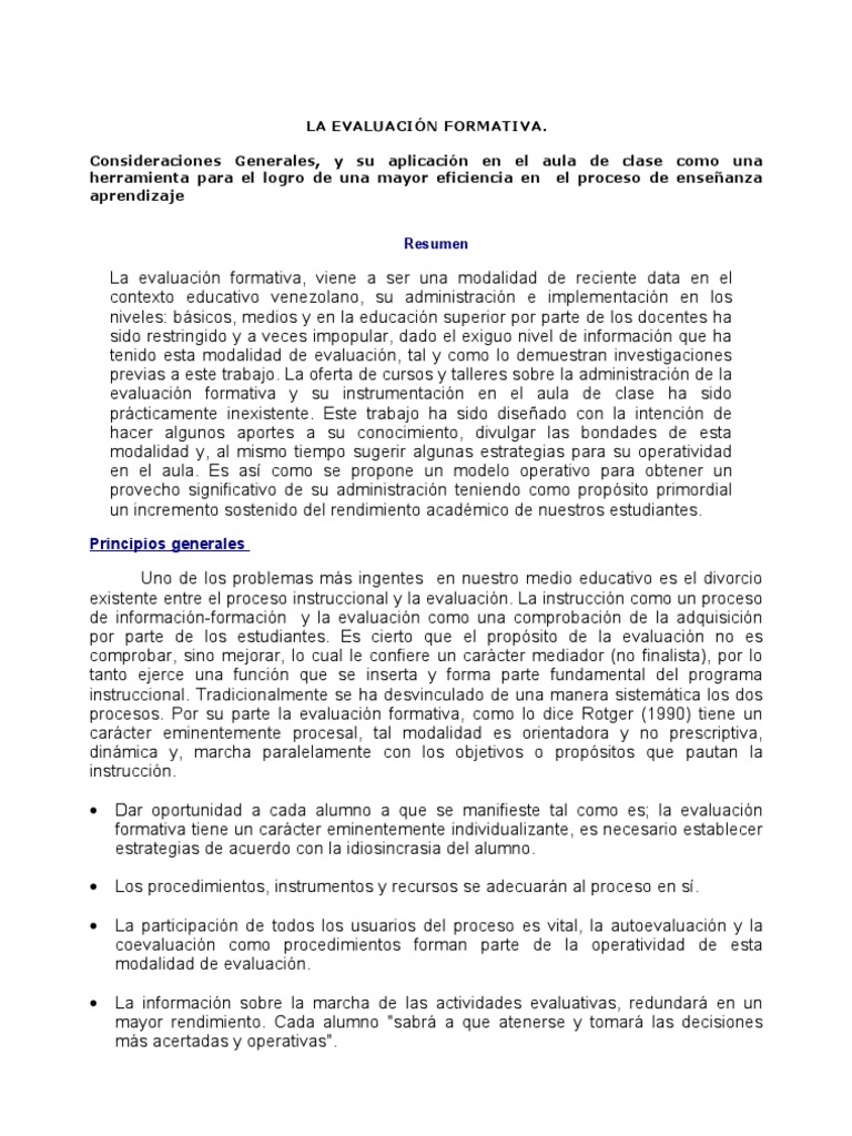 Estrategias para Evaluación Formativa | PDF | Evaluación | Maestros