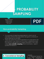 Non Probabilty Sampling