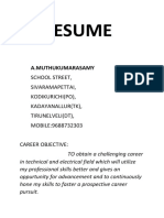 Resume: A.Muthukumarasamy
