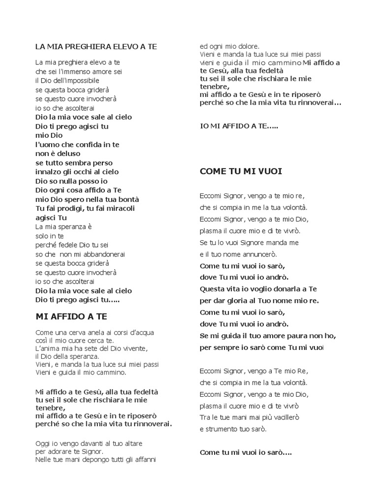 Salga Da Questo Altare Spartito Pdf