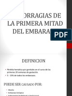 Hemorragias de La Primera Mitad Del Embarazo