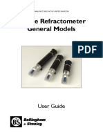 Operating Instructions For Eclipse Refractometer - 2013 - English PDF